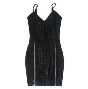 Black Sequin Dress XS